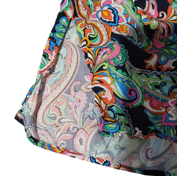 Tommy Bahama Mare paisley slip on Maxi dress with pockets - Picture 9 of 10